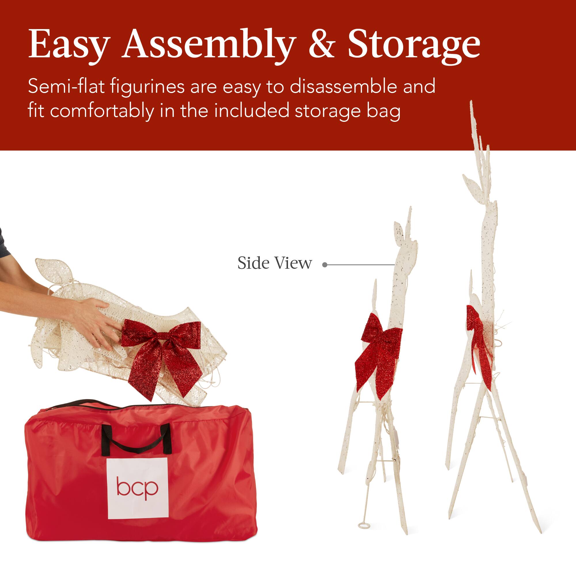 Easy Assembly & Storage

Semi-flat figurines are easy to disassemble and fit comfortably in the included storage bag

Side View