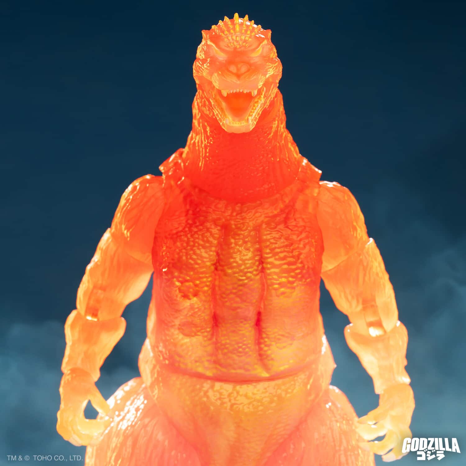 Super7 Toho Ultimates! Blazing Godzilla (1200° Clear Orange