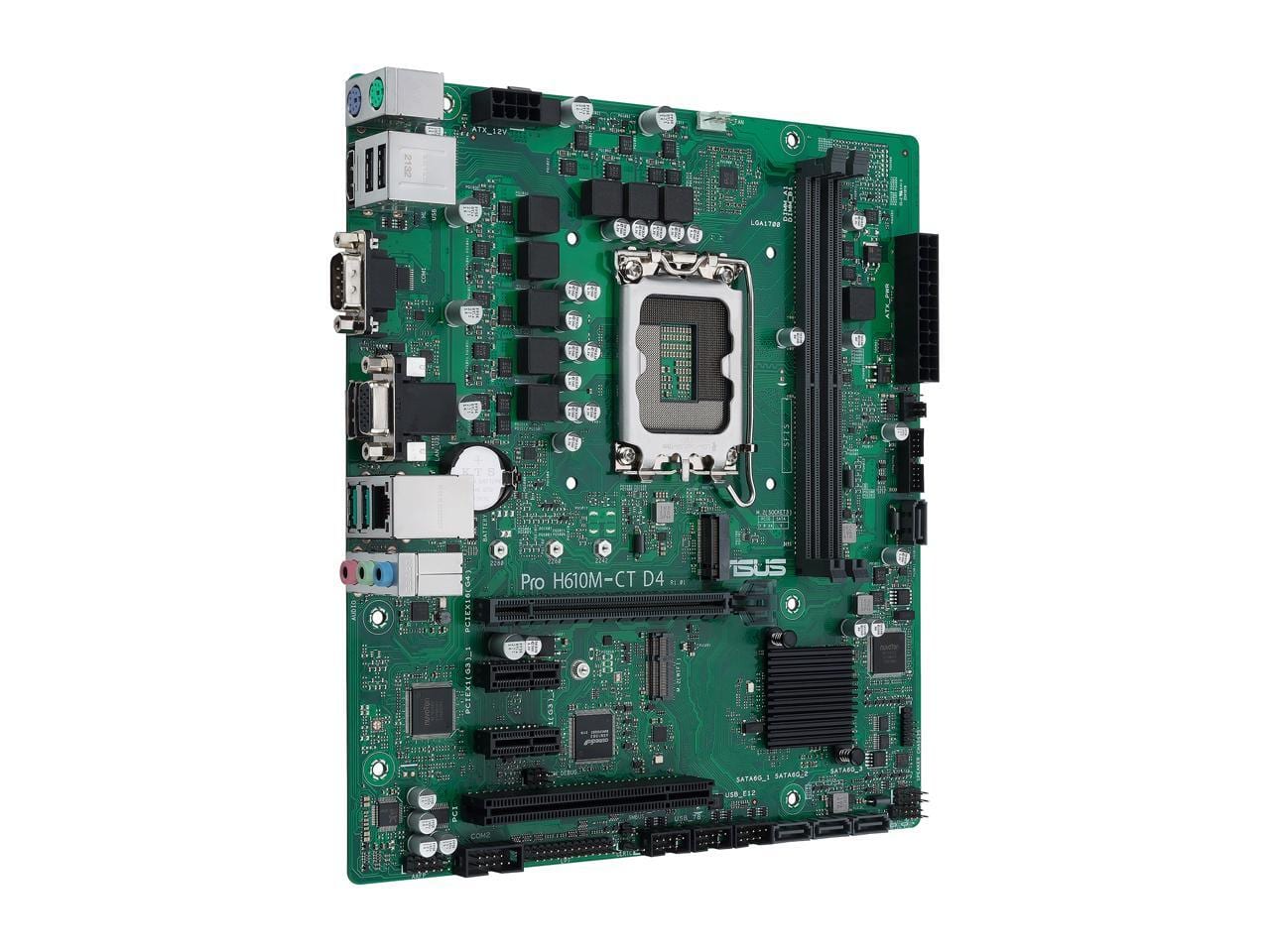 ASUS Pro H610M CT D4 CSM LGA 1700 TCO Optimized Motherboard (PCIe