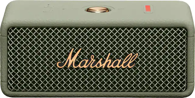 Front. Marshall - Emberton III Portable Bluetooth Speaker with Rugged Waterproof / Dust-proof Wireless Design - Sage.