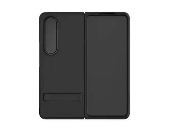 Front. Samsung - Samsung Galaxy Z Fold4 Body Glove Case | Color: Black - Black.