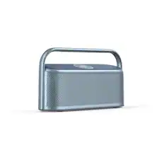 Front. Soundcore - by Anker Motion X600 Hi-Res Spatial Audio IPX7 Waterproof Portable Bluetooth Speaker with Aux-In and Rugged Metal Design - Blue.