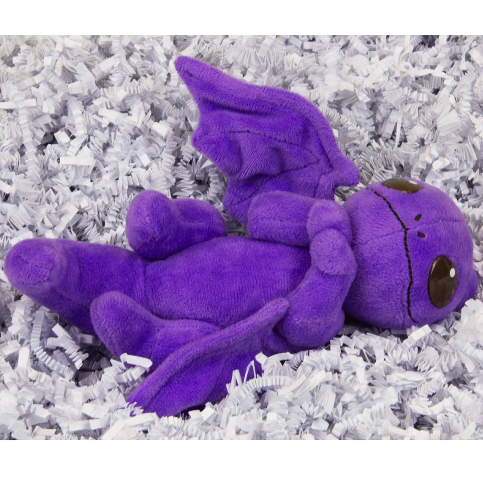 Alt View 10. Toynami - Little Embers 7 Inch Plush w/ Moveable Limbs & Magnetic Hands | Cinder (Purple) - Purple.