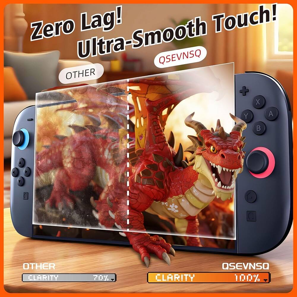 Zero Lag! Ultra-Smooth Touch!

OTHER  
CLARITY 70%

QSEVNSQ  
CLARITY 100%