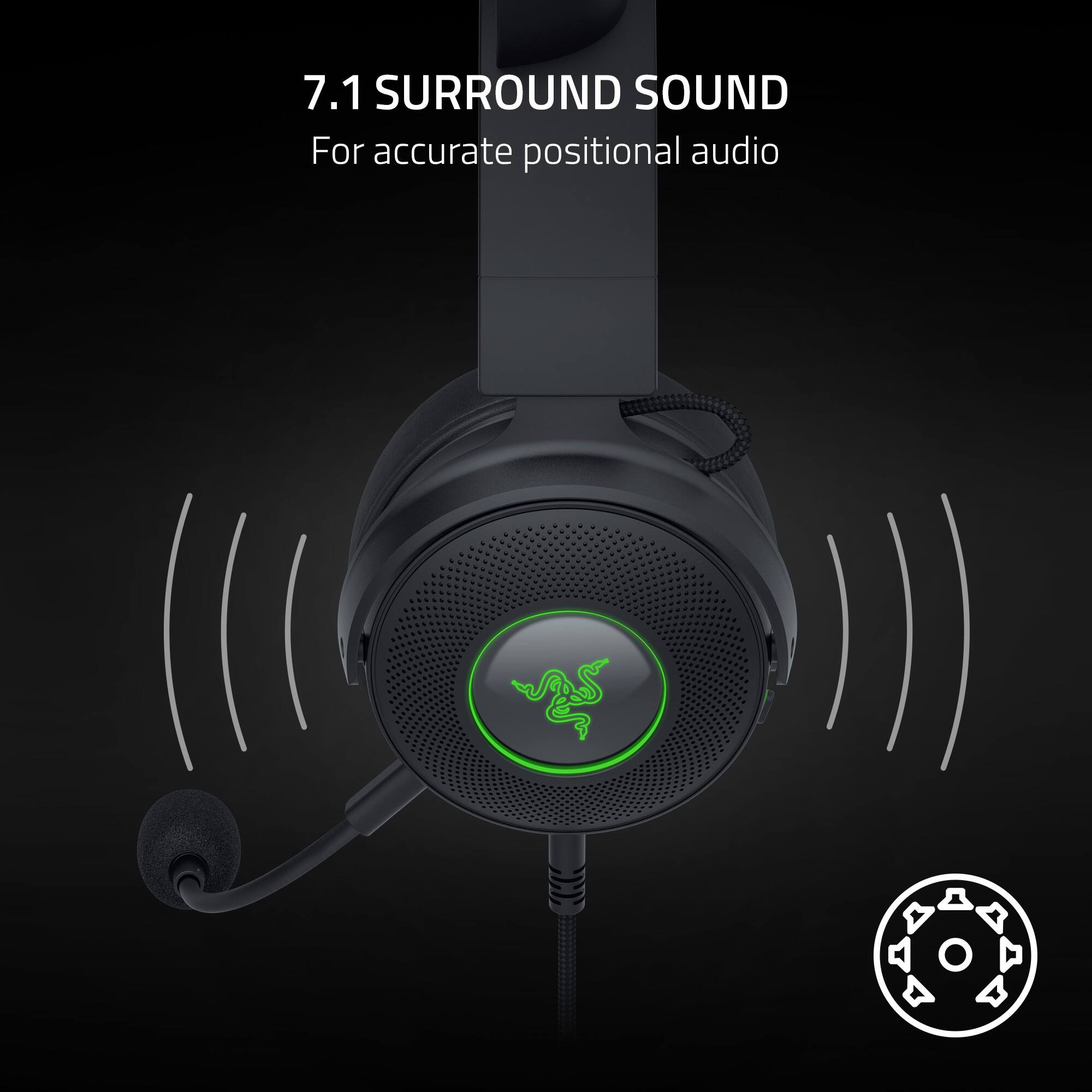7.1 SURROUND SOUND for accurate positional audio.
