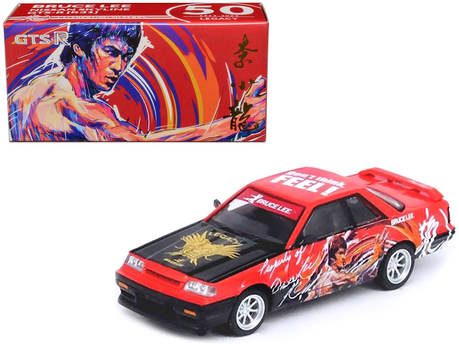 BRUCE LEE NISSA NISSANSKYLINE GTS-R (R31)  
50 LEGACY  
BRUCE LEE LEGACY  
FEEL!  
BRUCE LEE