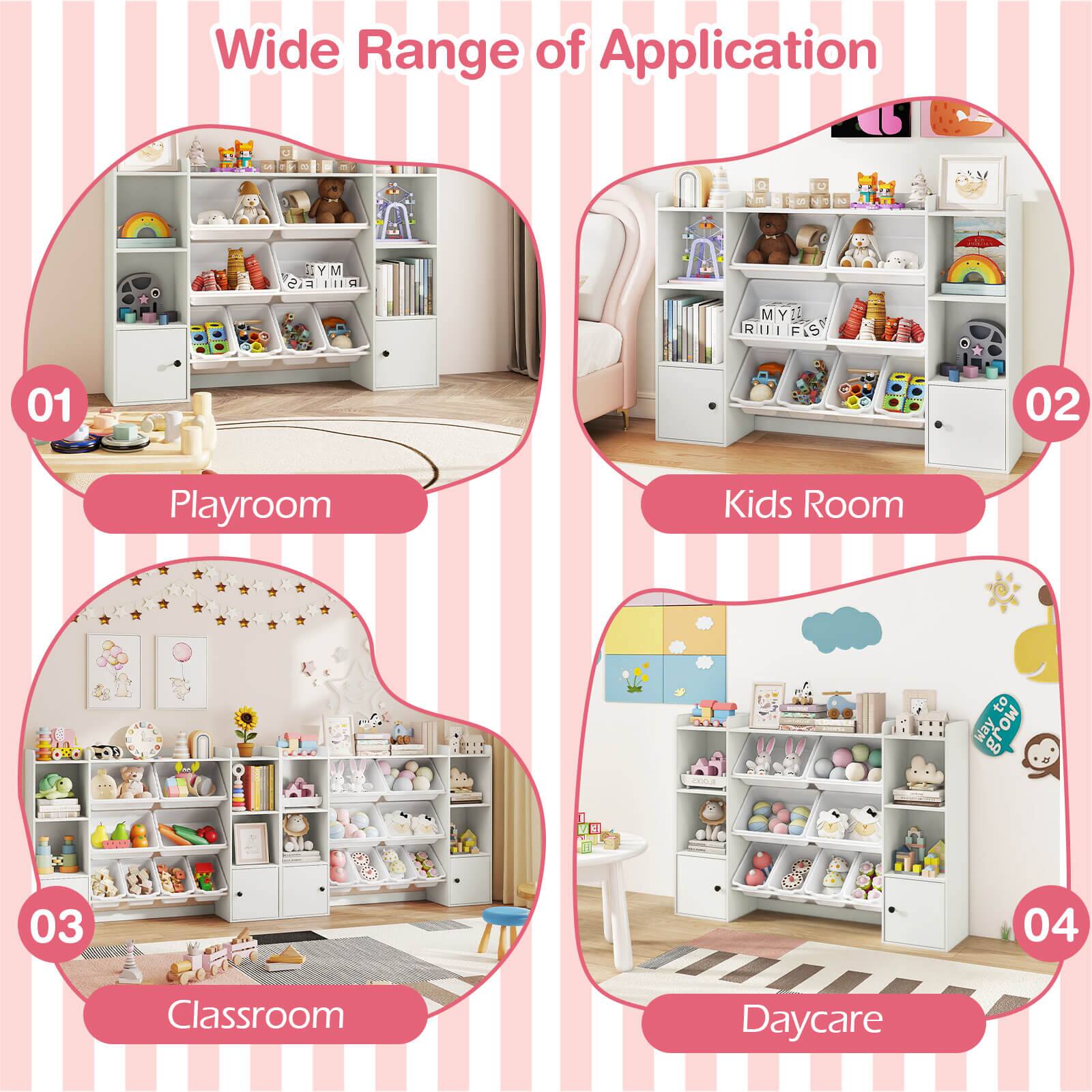 Wide Range of Application

01 Playroom  
02 Kids Room  
03 Classroom  
04 Daycare