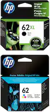 Original HP Ink
Vibrant. Precise. Reliable.
D'encre d'origine HP
Vibrant. Précis. Fiable.
62XL
Black Noir
UP TO 3X MORE PAGES*
JUSQU'À 3 FOIS PLUS DE PAGES
Precise. Reliable. Original HP Inks.
Original HP Tinten. Original inkt.
Precis. D'encres d'origine HP.
Precis. Di Polideligi.
Originele HP inkt.
Originali HP.
Qualità.
62
Tri-colour
Drie-kleuren
Dreifarbig
Trio colore
Trois couleurs
Trekommers
*Based on HP internal testing. Actual yield may vary.