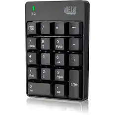 ADESSO
Num Lock / * 7 Home 8 ↑ 9 PgUp -
← 4 5 6 → +
1 End 2 ↓ 3 PgDn 0 Ins Del Enter