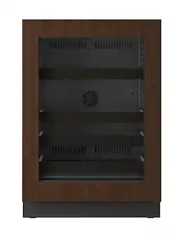 U-Line - 24"W. 5.1 Cu.Ft. Built-In Beverage Center - Panel Ready Frame/Glass - Integrated Frame