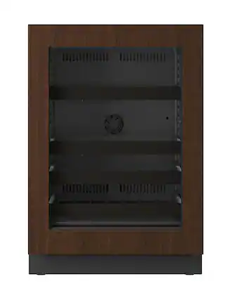 Front. U-Line - U-Line 24"W. 5.1 Cu.Ft. Built-In Compact Beverage Center - Panel Ready Frame/Glass - Integrated Frame.