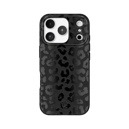 Front. VELVET CAVIAR - Magsafe Case for Apple iPhone 17 Pro - Black Leopard.