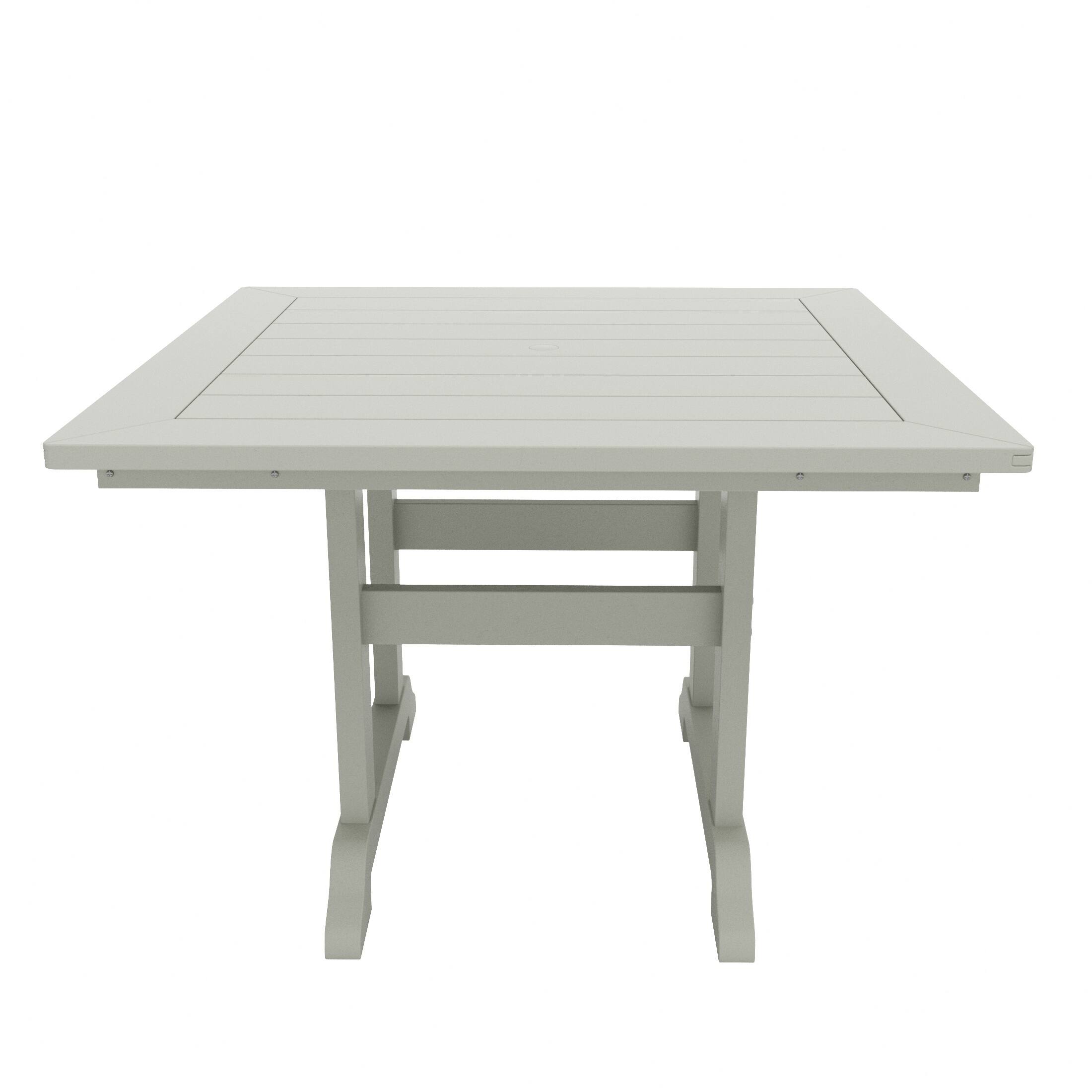 Left. WestinTrends - WestinTrends Malibu 43" Outdoor Patio Square Dining Table - Sand.