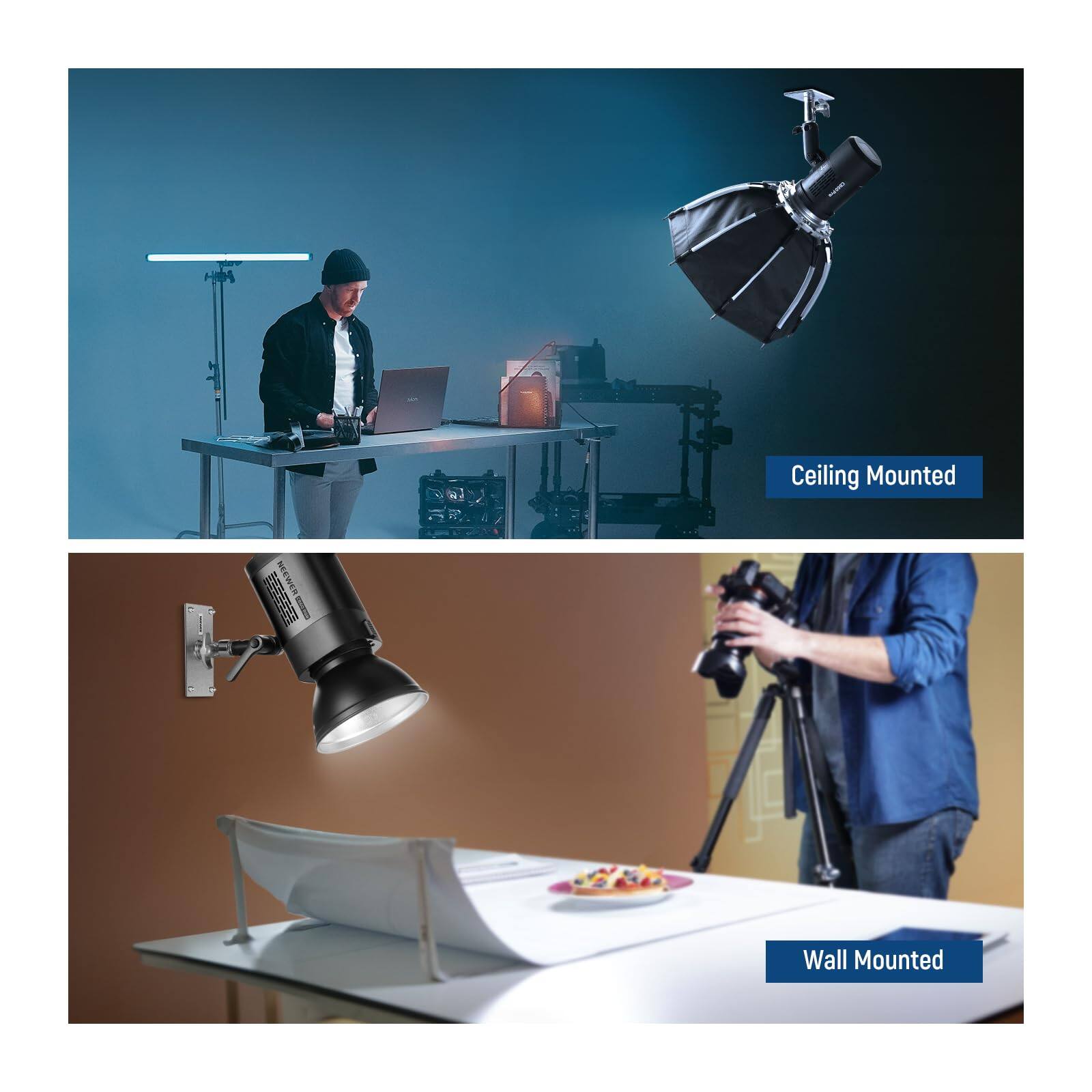 Ceiling Mounted MSMP9N  
Wall Mounted