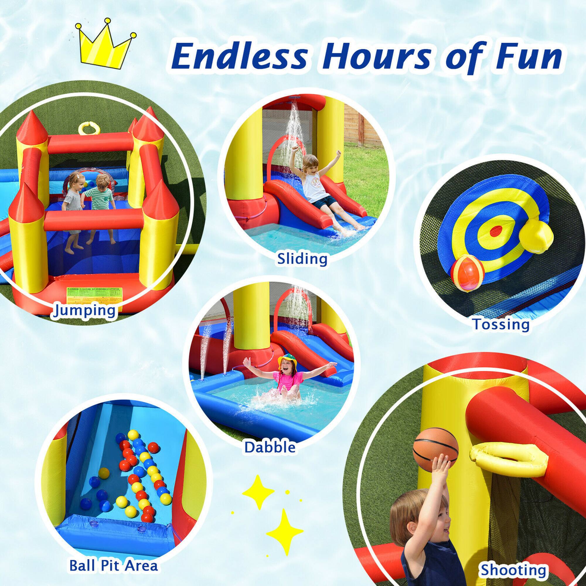 Endless Hours of Fun

- Jumping
- Sliding
- Tossing
- Dabble
- Ball Pit Area
- Shooting