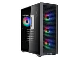 SilverStone - FARA 515XR Black ATX Mid-Tower with Dual Radiator & Rainbow Lighting - Black