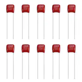 Unique Bargains - 20pcs 0.0068uF 100V CBB21/CBB22 Metallized Polypropylene Film Capacitor Kit for Electronics - Red