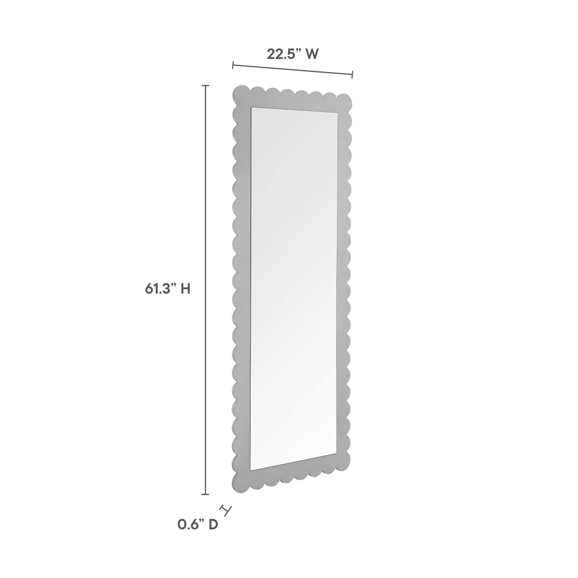 22.5" W  
61.3" H  
0.6" D