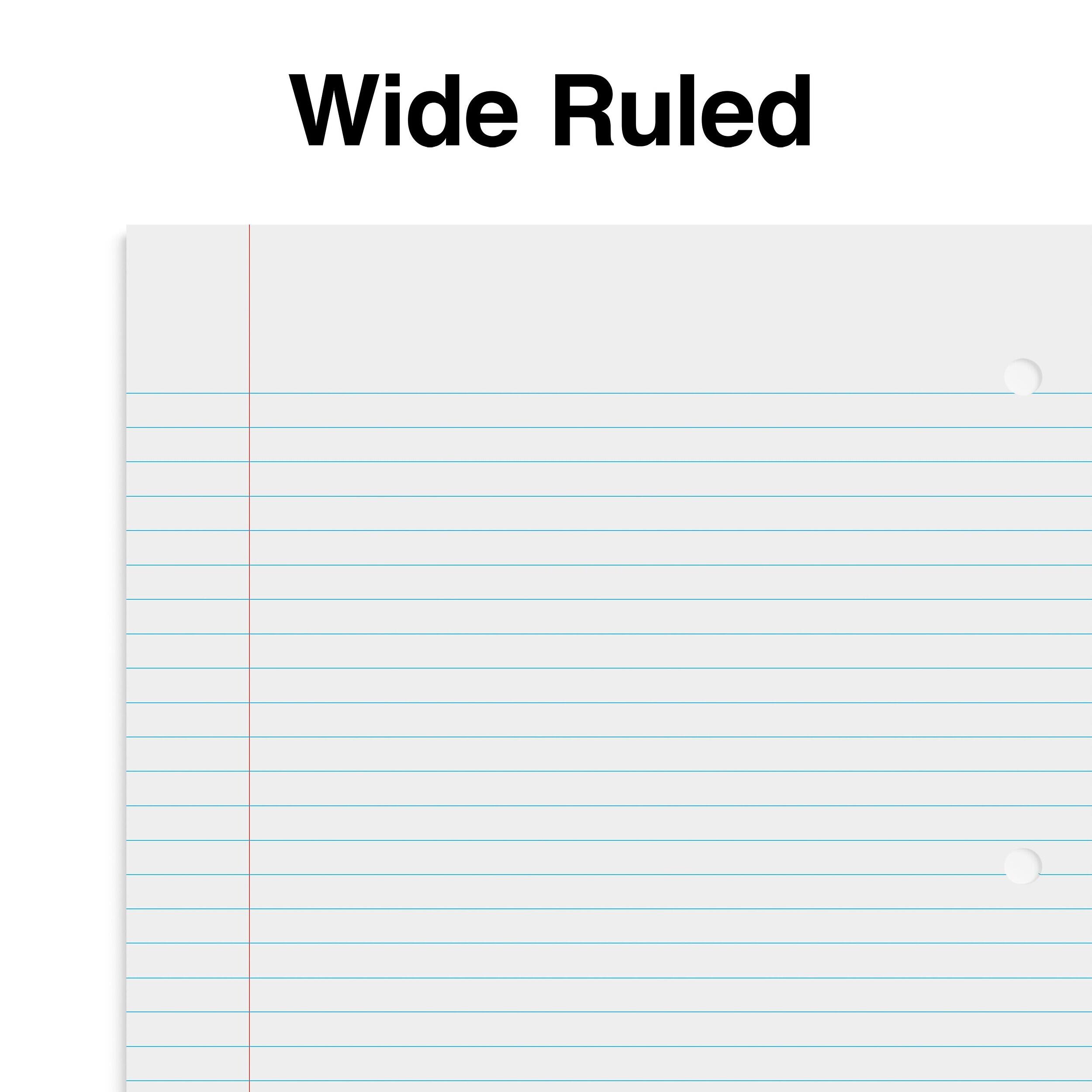 Staples 1‑Subject Notebook, 8” x 10.5”, Wide Ruled, 70 Sheets Black ...