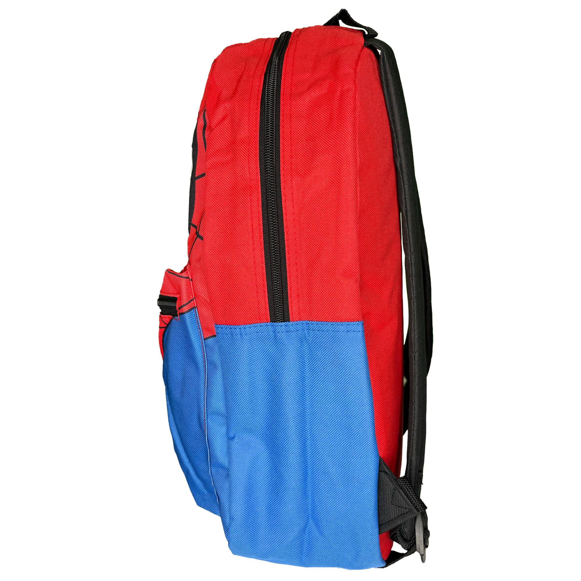 Alt View 3. UPD - Spiderman Head Nylon Kids Backpack 16" School Bookbag for Girls and Boys ages 3+ - Multicolored.