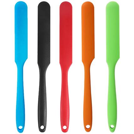 Front. Giantpower - Silicone Spatula Set of 5 Heat Resistant Cake Cream Butter Scraper - Muilt.