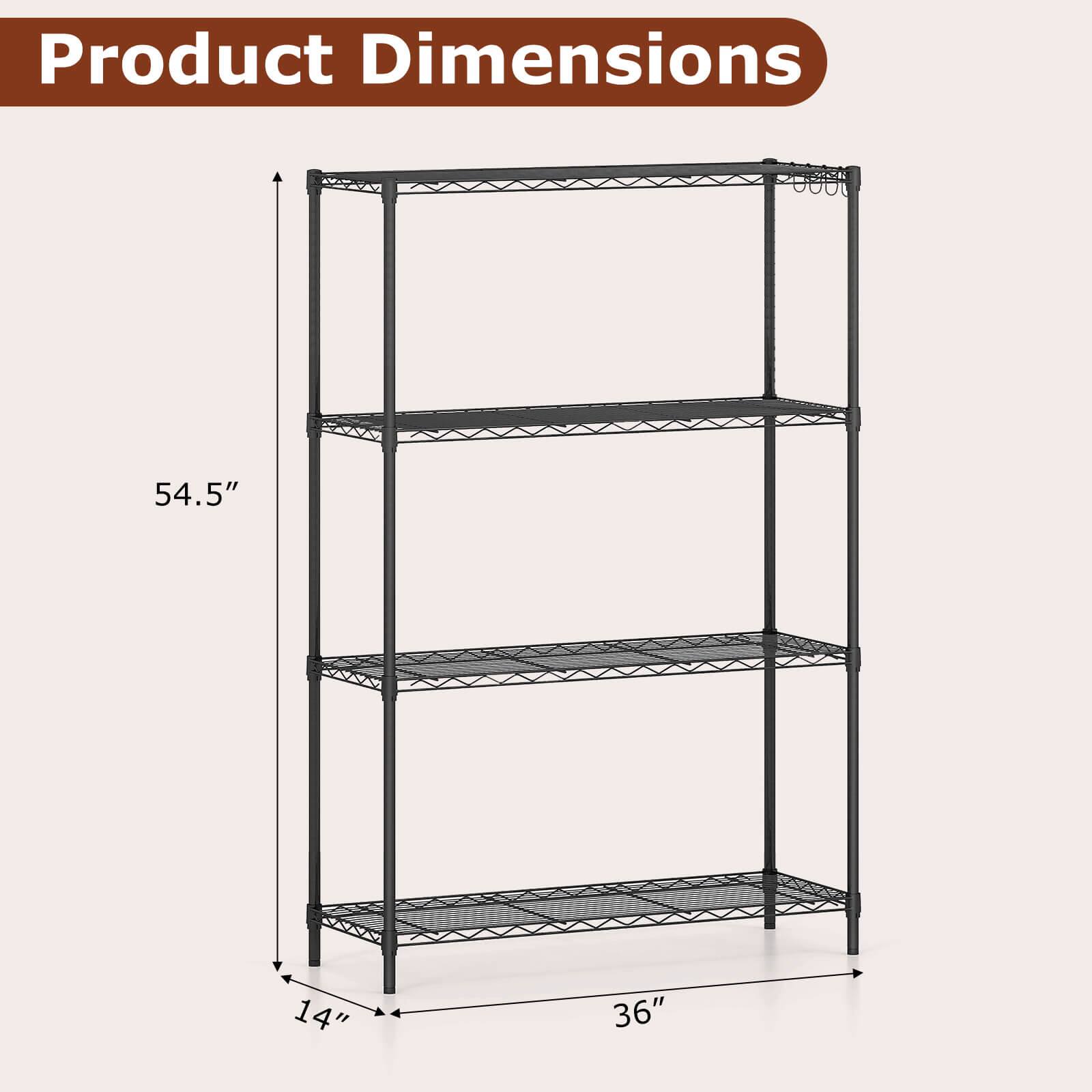Product Dimensions: 54.5" x 14" x 36"