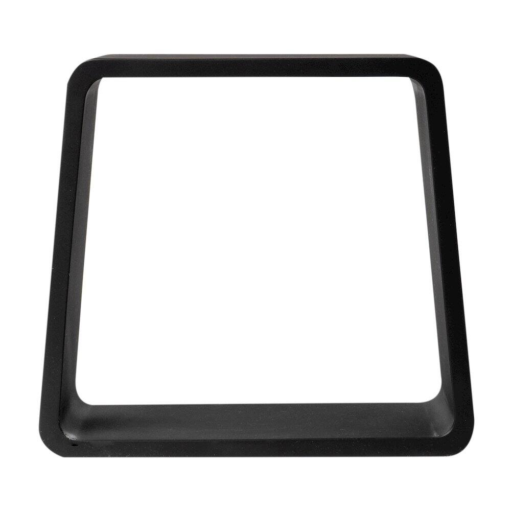 Back. Alfi - Black Matte Solid Surface Resin Bathroom / Shower Stool - Black.