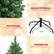 The text on the image is grouped and corrected as follows:
1. Selected PVC Material: Environment-friendly and durable.
2. Firm Iron Stand: Provides great support and stability.
3. Foldable: 516 Branch Tips.
4. Make the whole tree fuller and more real.