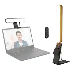 Front. Neewer - 6W Dual-Color Monitor Light Bar with Touch & Remote Control.