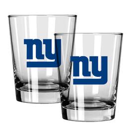The Memory Company - New York Giants 15oz. Two-Pack Rocks Glass Gift Set - Multicolor