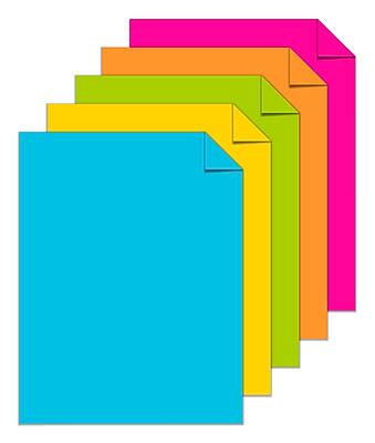 Alt View 1. Astrobrights - Astrobrights 65 lb. Cardstock Paper, 8.5" x 11", Bright Assortment, 50 Sheets/Pack (99326-01) - Bright Assortment.