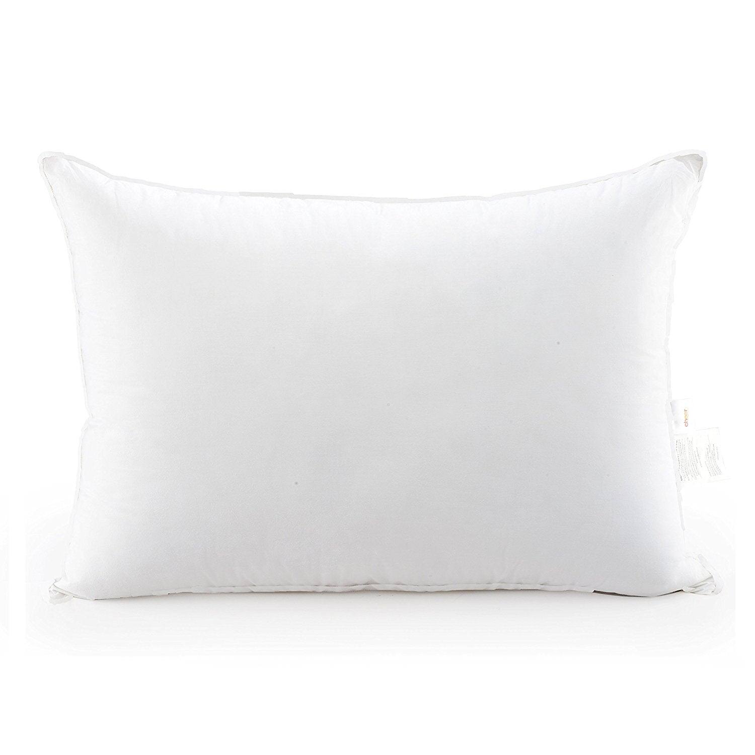 Angle. Cheer Collection - Luxury Goose Down Alternative Pillows (Set of 2) - White.