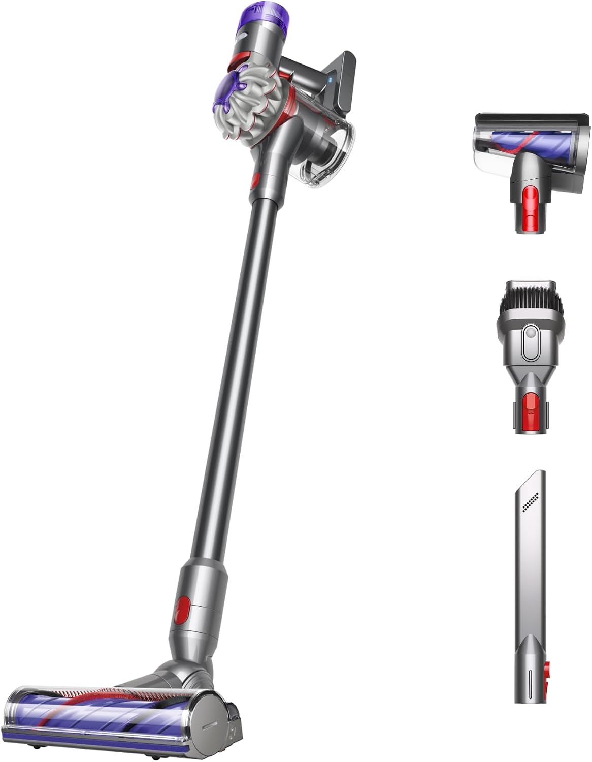 Alt View 4. Dyson - V8 Cordless Stick Vacuum - Silver/Nickel.