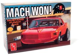 PopMarket - AMT 1970 Ford Mustang Funny Car Mach Won 1/25 Scale Model Kit - COLLECTIBLES - Multicolor