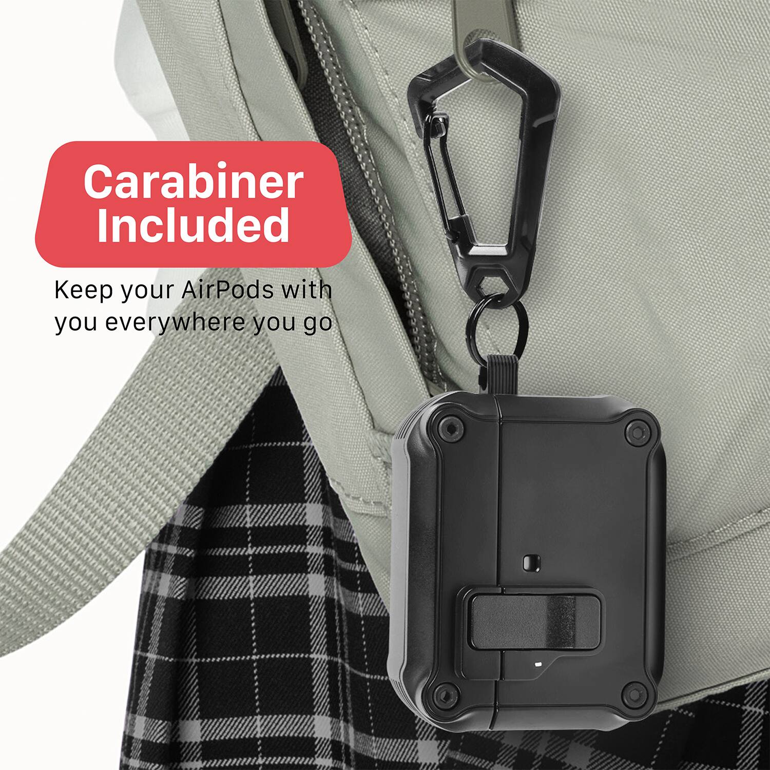 Carabiner Included

Keep your AirPods with you everywhere you go