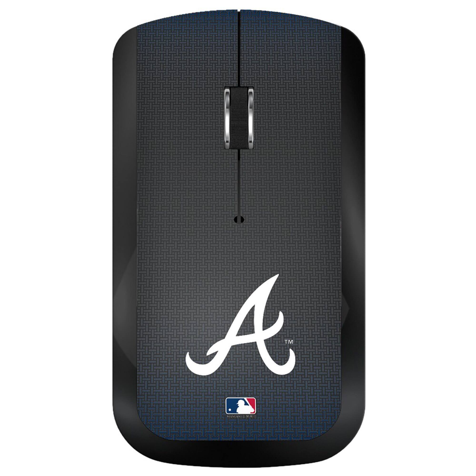 Front. Keyscaper - Atlanta Braves Wireless USB Computer Mouse - Black.