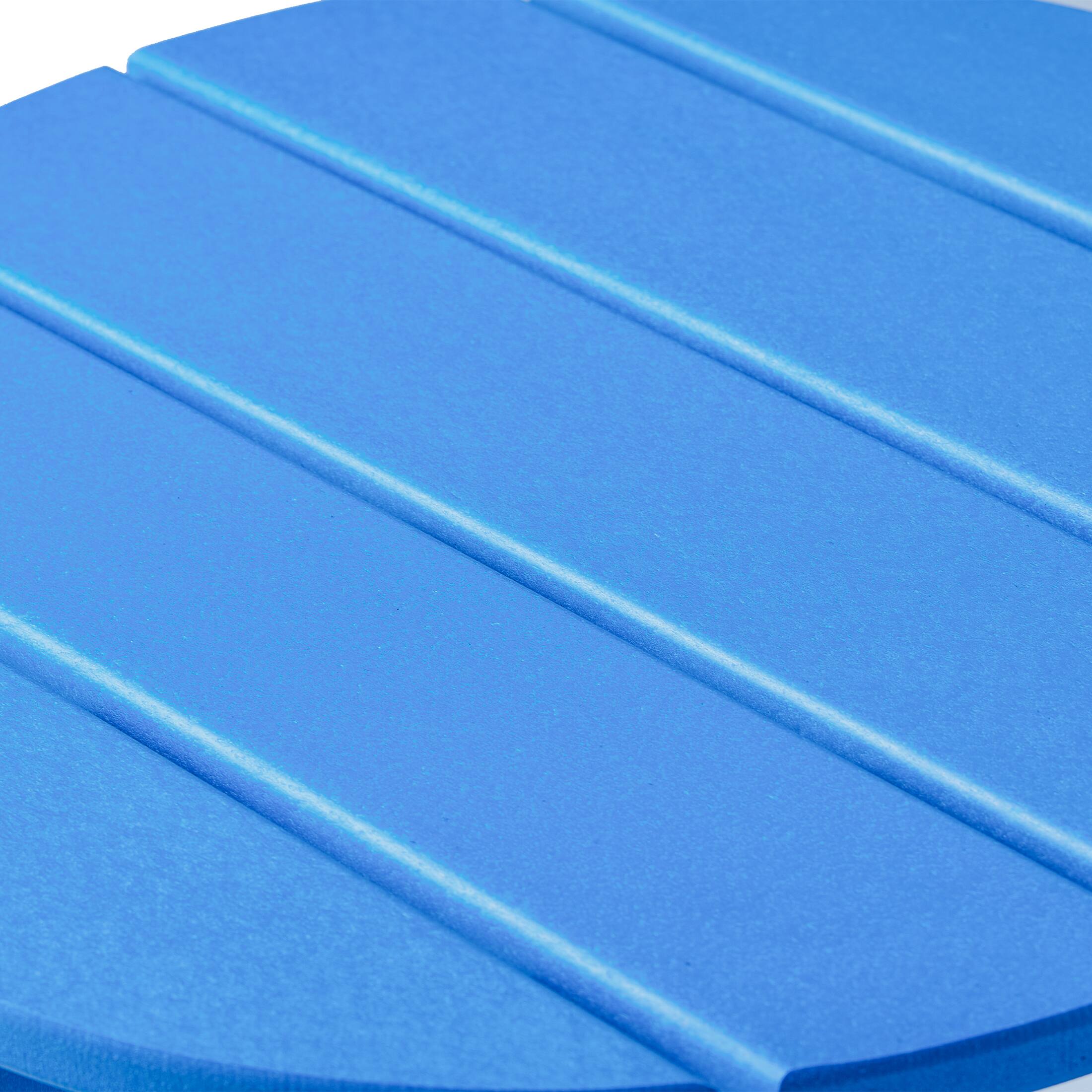 Alt View 4. WestinTrends - WestinTrends Dylan Adirondack Round Outdoor Side Table - Pacific Blue.