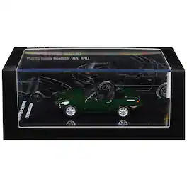 Mazda MX-5 Miata (NA) Convertible British Racing Green 1/64 Diecast Model Car by MotorHelix
