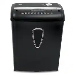 Aurora - AU890XA 8-Sheet Crosscut Paper and Credit Card Shredder with Wastebasket - Black