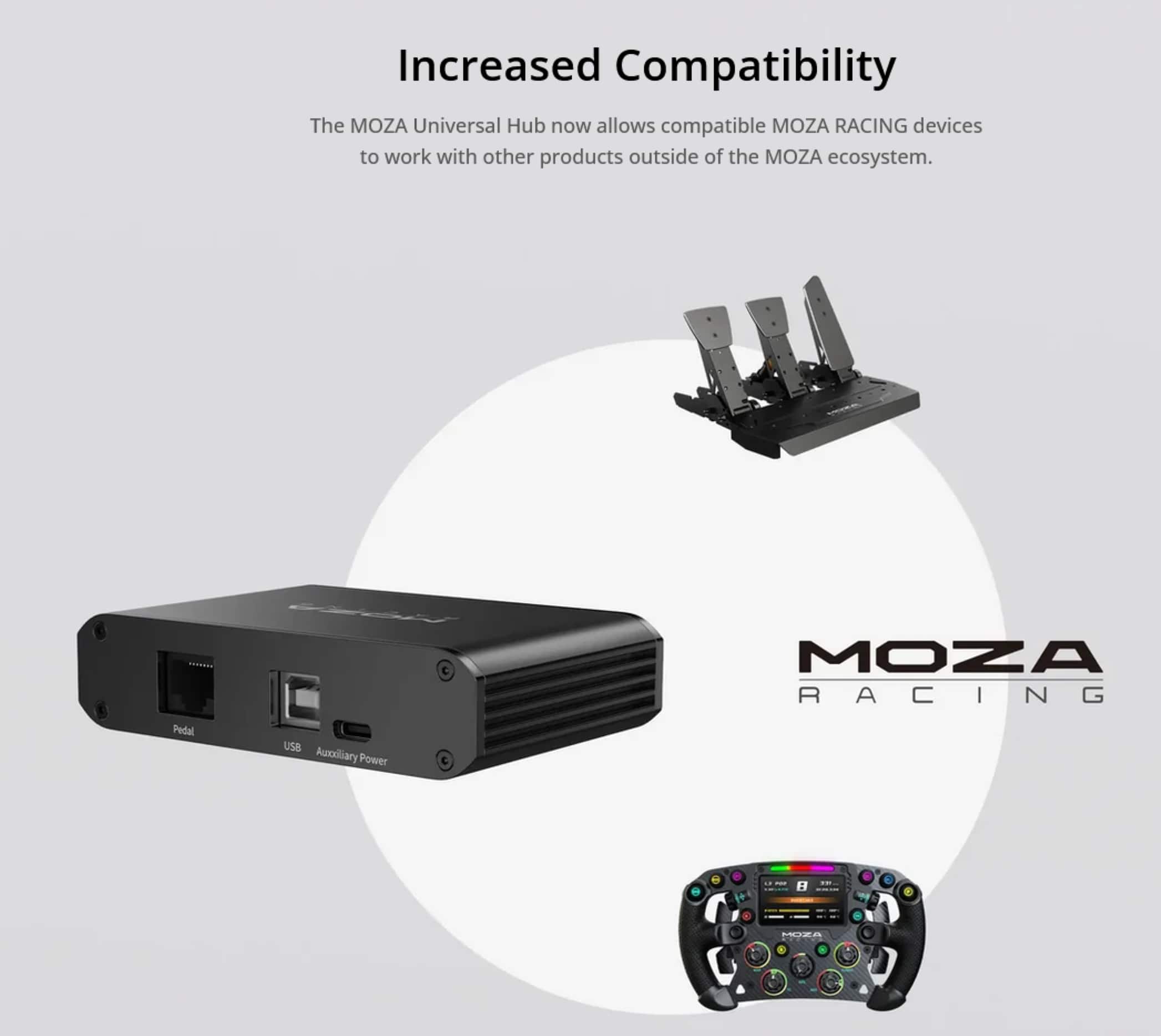 Moza Racing - Universal Racing Sim Hub Kit for Windows
