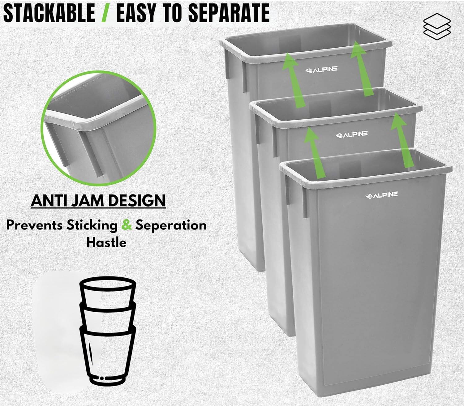 STACKABLE / EASY TO SEPARATE

ANTI JAM DESIGN
Prevents Sticking & Separation Haste