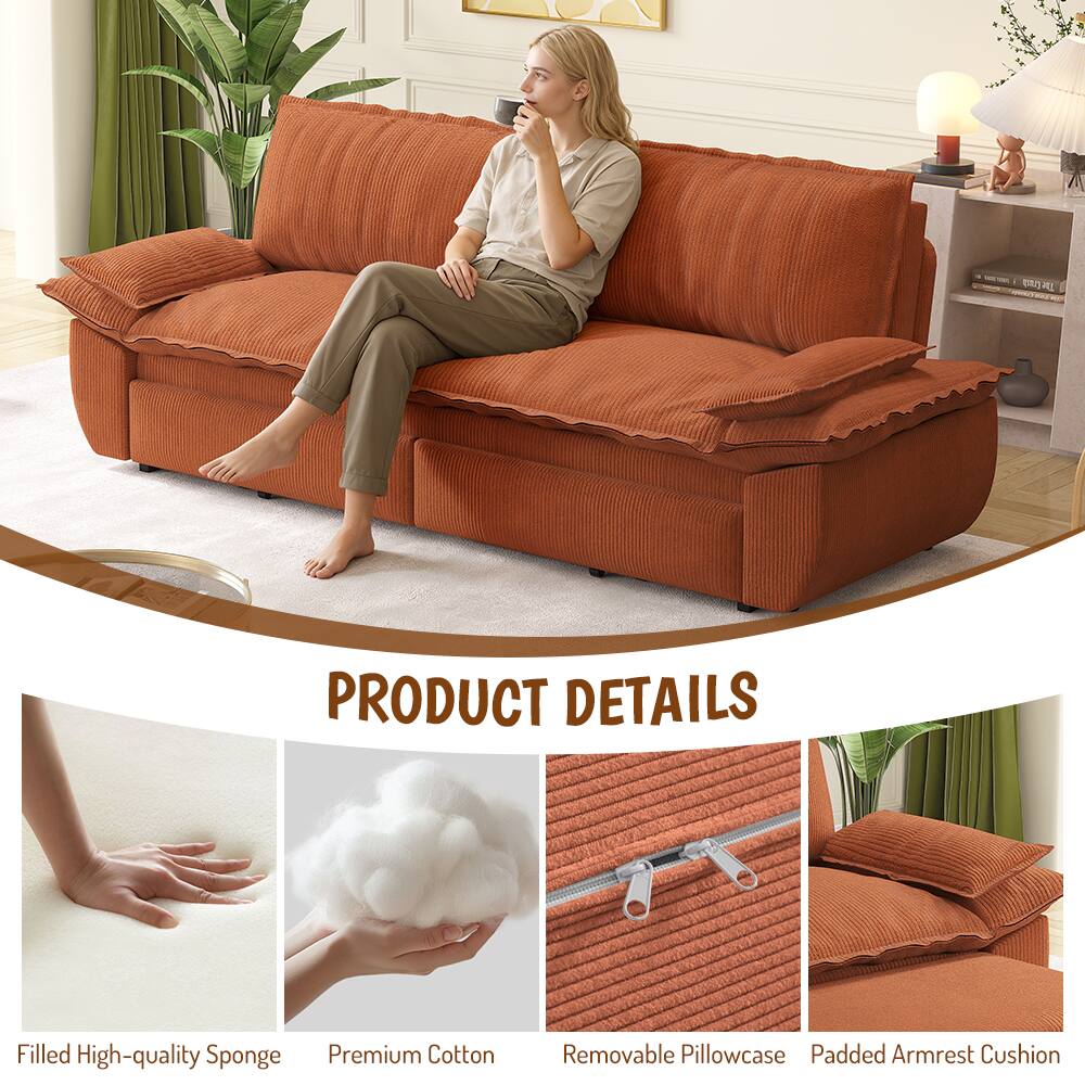 PRODUCT DETAILS

- Filled High-quality Sponge
- Premium Cotton
- Removable Pillowcase
- Padded Armrest Cushion