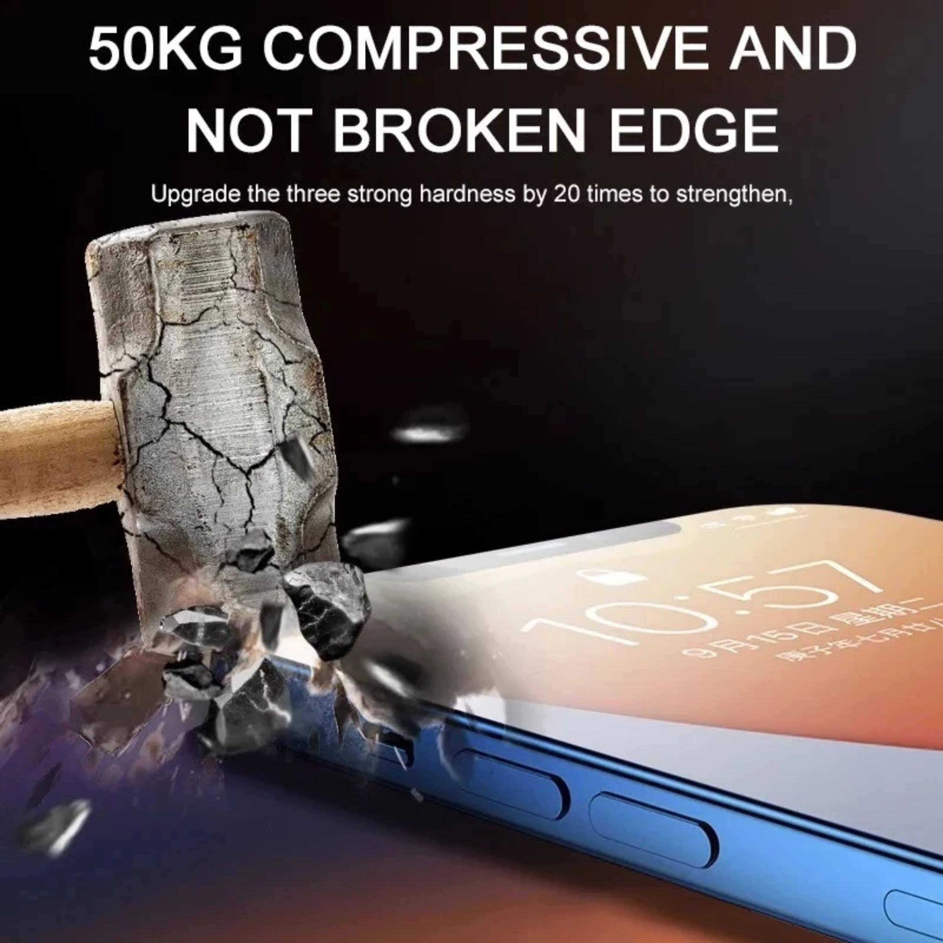 50KG COMPRESSIVE AND NOT BROKEN EDGE  
Upgrade the three strong hardness by 20 times to strengthen.