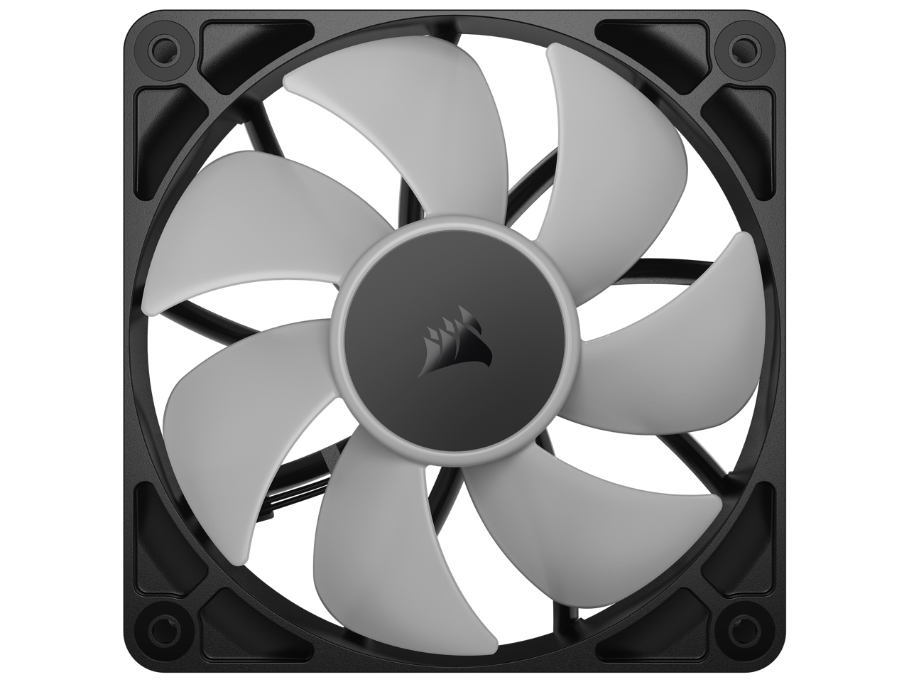 Alt View 2. CORSAIR - CORSAIR RS120 ARGB PWM Fan - Daisy-Chain PWM/ARGB - AirGuide Cooling - Magnetic Bearing - RGB.