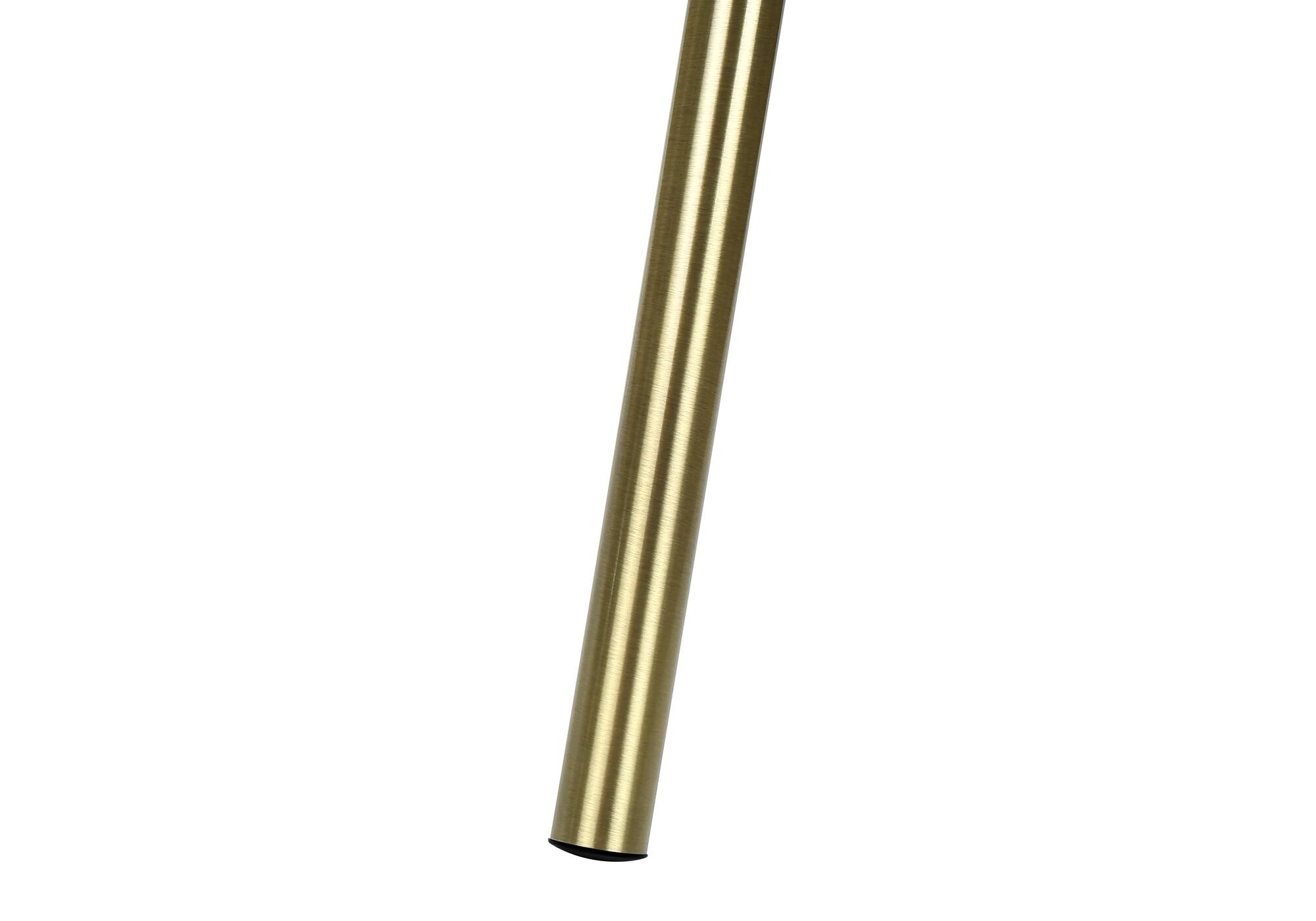 Alt View 2. APRILSOUL - Lighting 63inh Floor Lamp Brass Metal Ivory / Cream Shade Contemporary - Ivory.