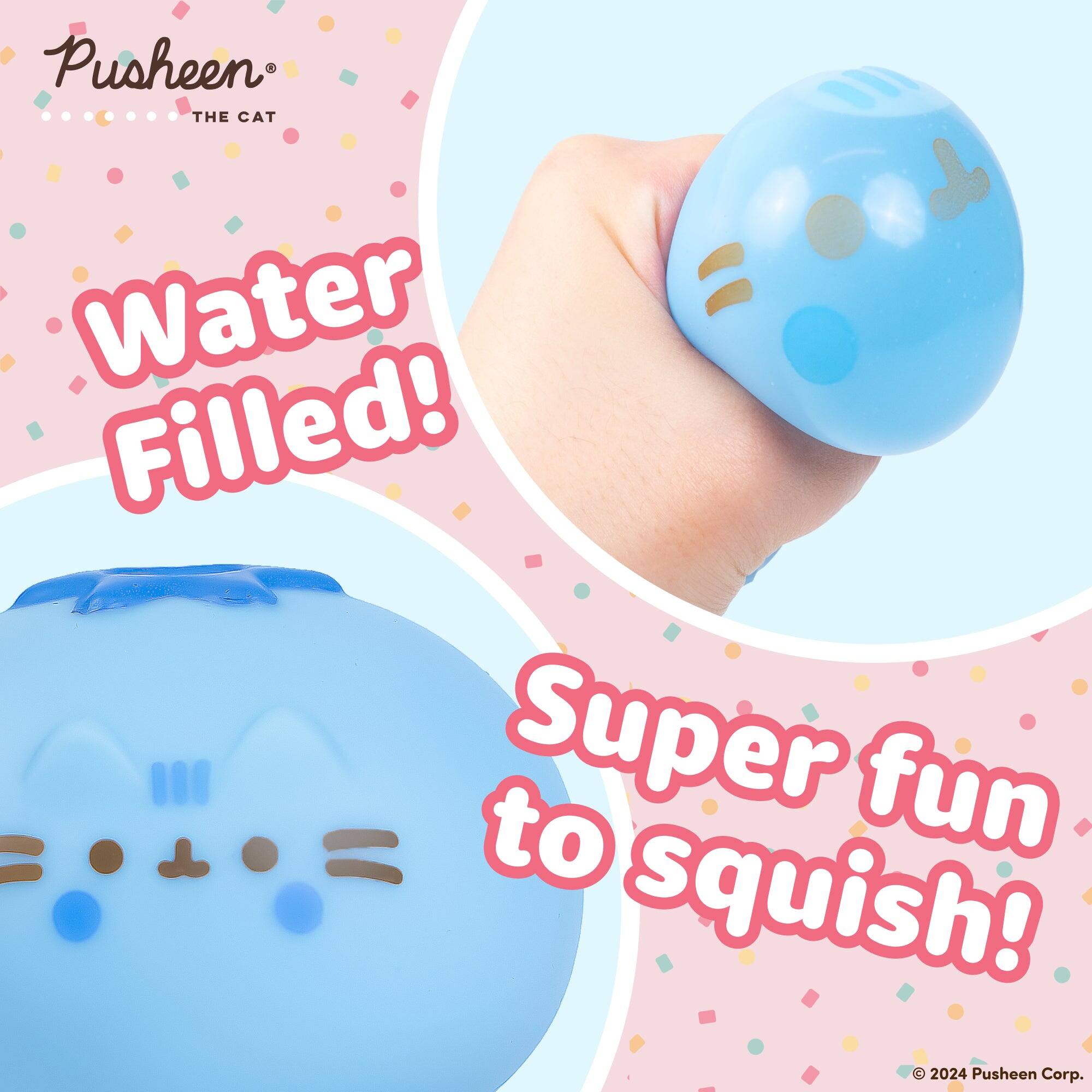 Pusheen THE CAT  
Water Filled!  
Super fun to squish!  
© 2024 Pusheen Corp.