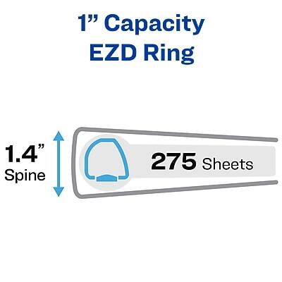1" Capacity EZD Ring  
1.4" Spine  
275 Sheets