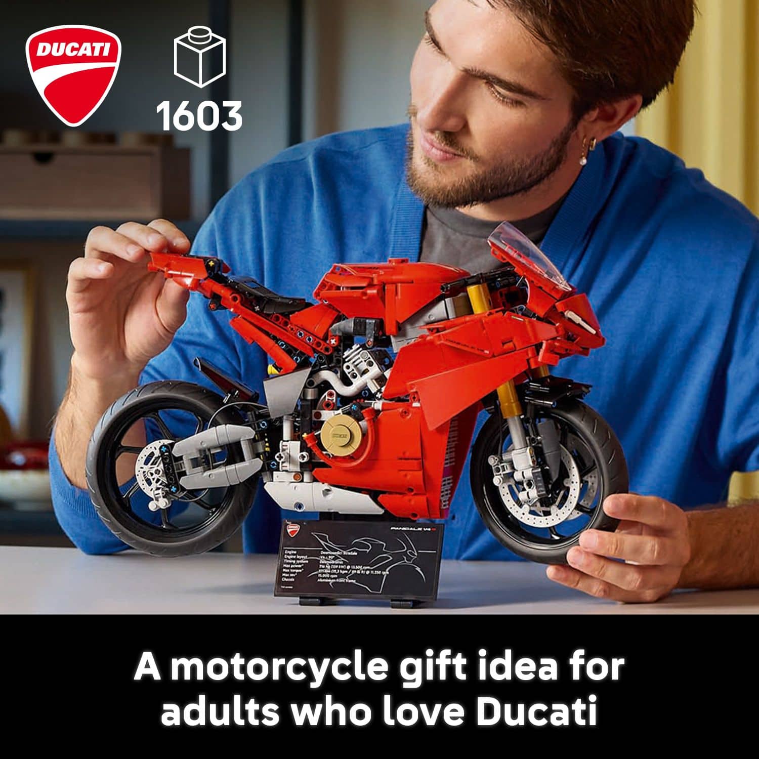 A motorcycle gift idea for adults who love Ducati.