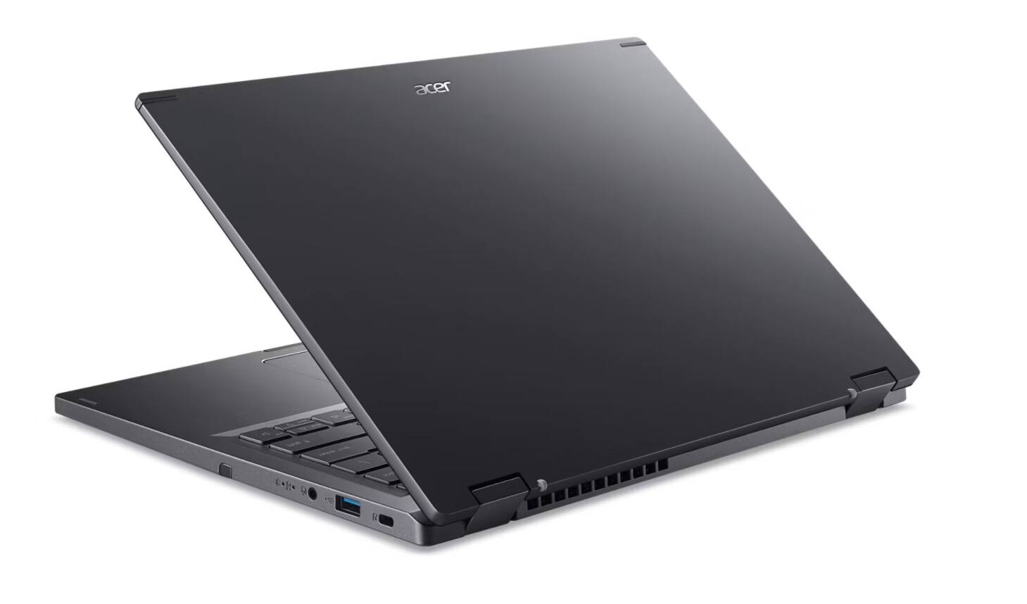 Alt View 4. Acer - Aspire Spin 14" 2-in-1 Laptop Intel Core Ultra 7 155U 16GB RAM 1TB SSD Windows 11 Home - ASP14-52MTN-75J3 - Steel Gray.