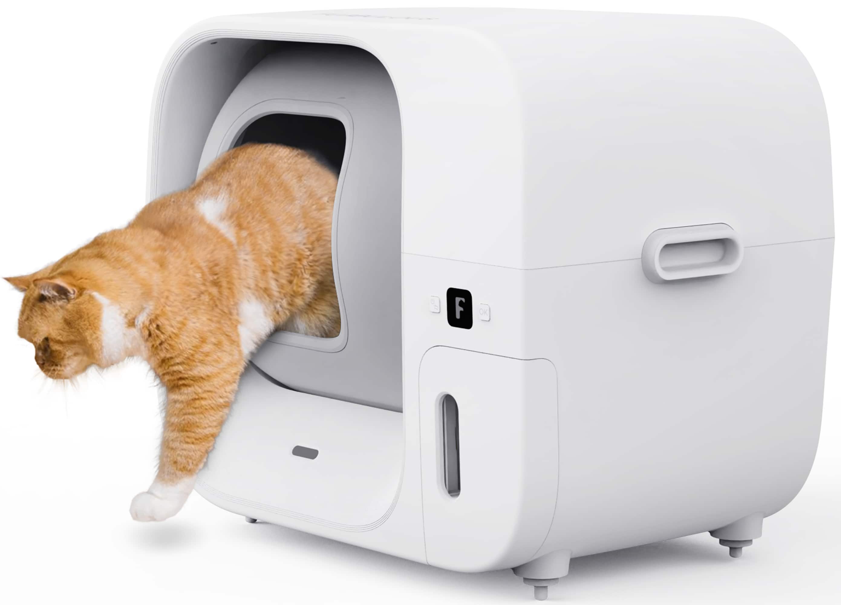 Alt View 13. Furbulous - True Odor-Free Self Cleaning & Packing Litter Box, Automatic Cat Litter Box with Self-Pack, Refill System, APP Control - White.